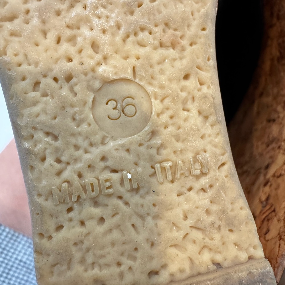 Authentic CHANEL Chic Black Wedge Sandals - Picture 10 of 14